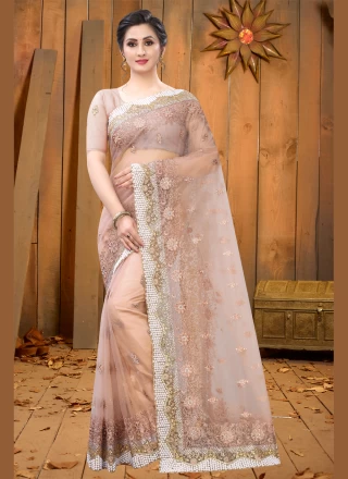 Popular Sangeet Net Party Wear Saris and Sangeet Net Partywear Sarees  online shopping