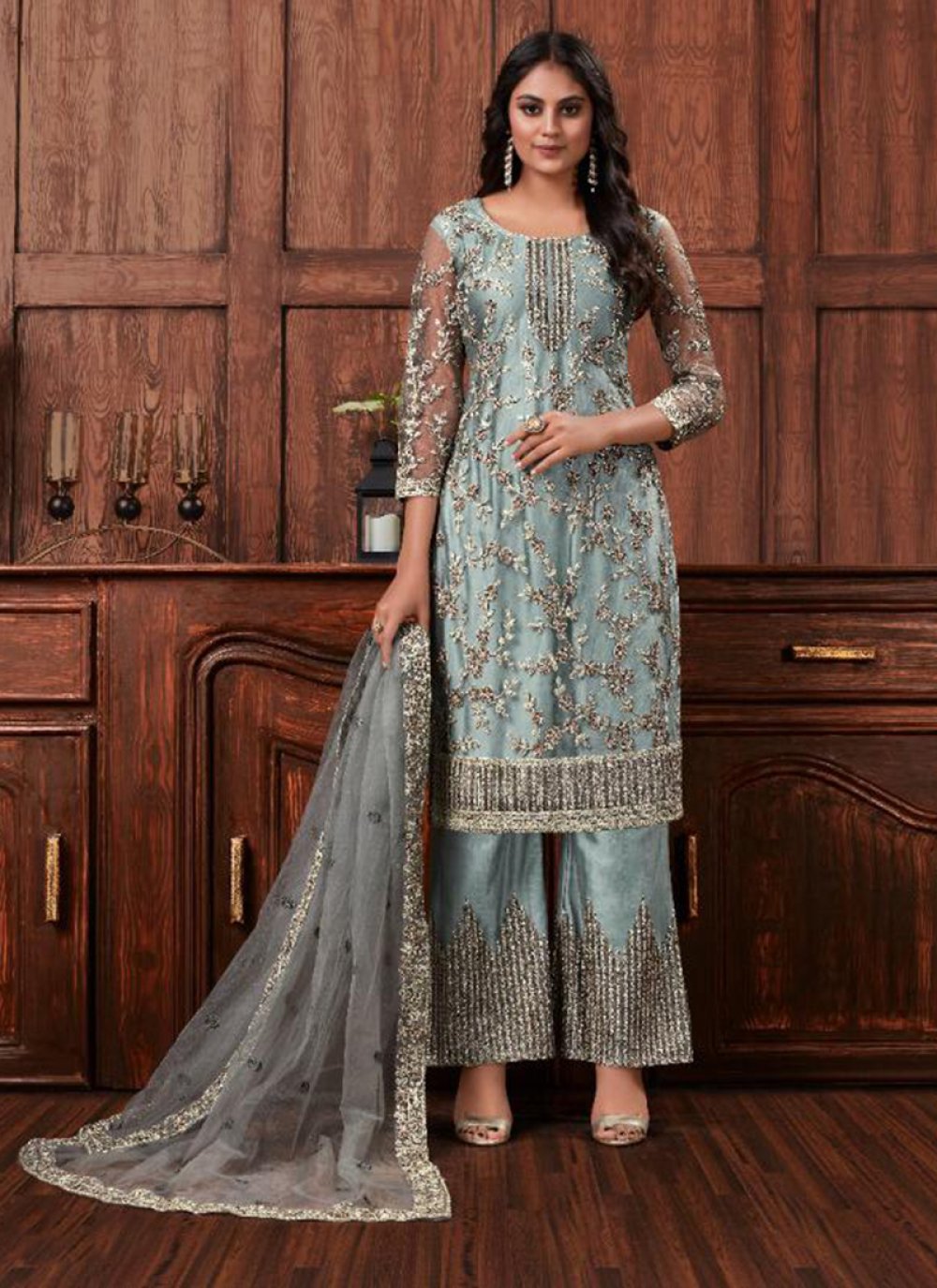 Shop Net Salwar Kameez Online : 156184