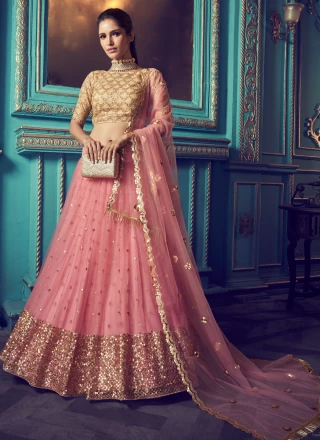 Pink Ceremonial Trendy Lehenga Choli