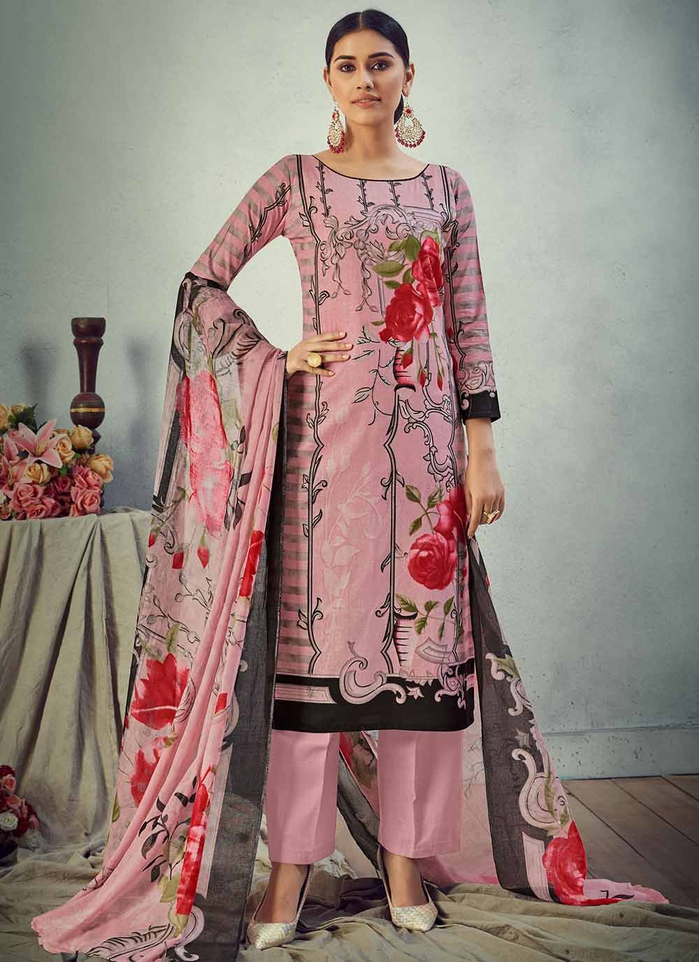 Buy Pink Color Designer Salwar Kameez Online