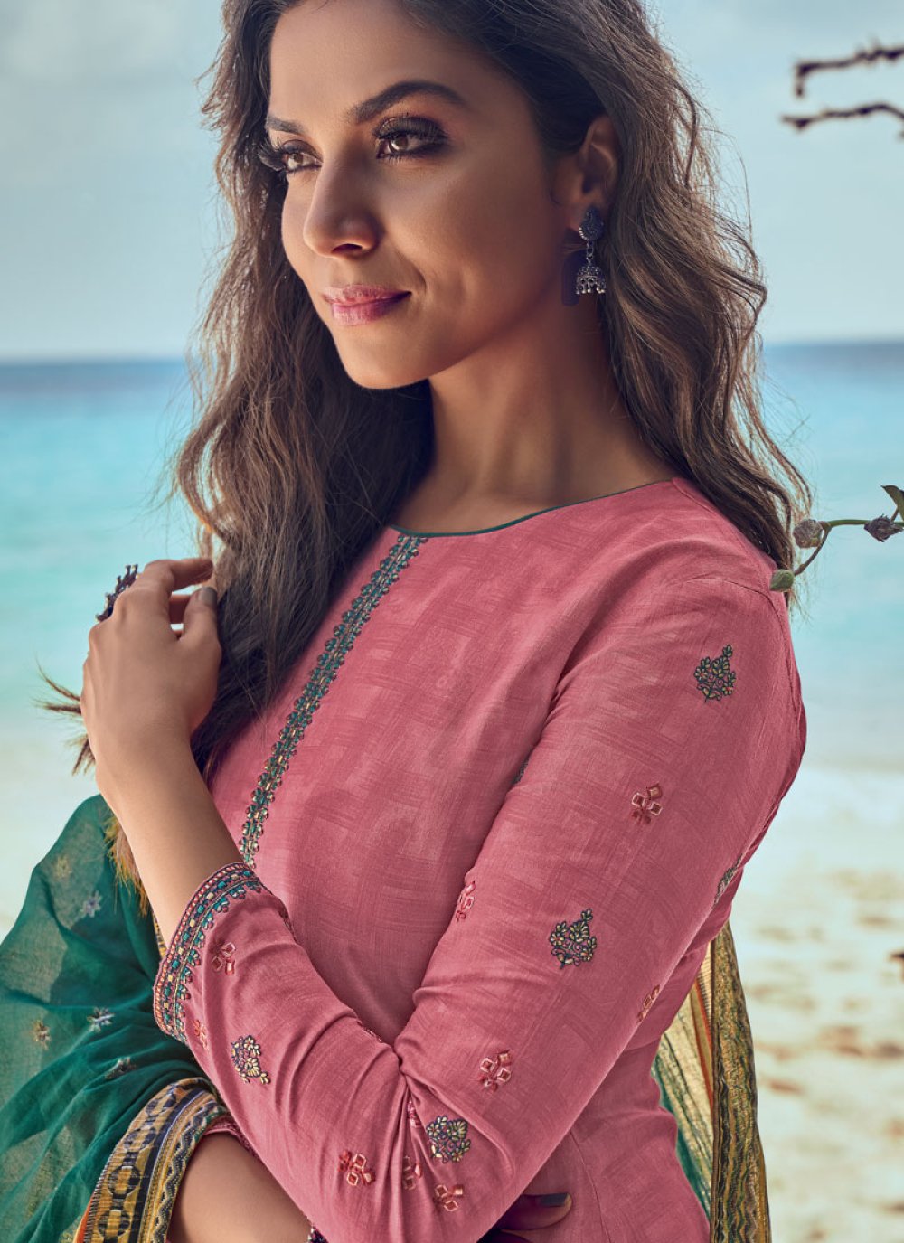 Buy Pink Color Salwar Kameez Online : 143632