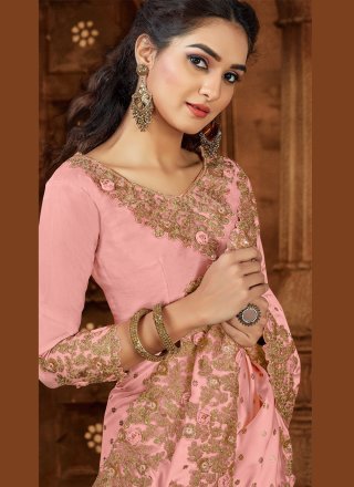 Pink Wedding Bollywood Saree