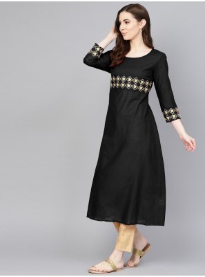 Plain Black Salwar Suit 