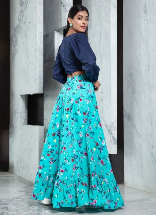 Printed Bollywood Lehenga Choli