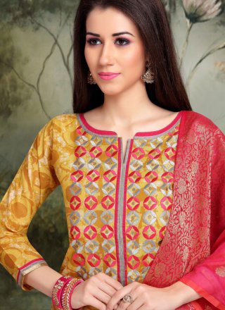 Printed Casual Trendy Churidar Salwar Suit