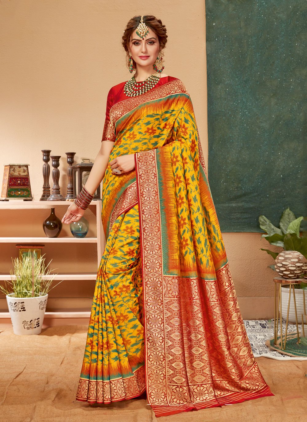 Buy Printed Multi Colour Art Silk Saree Online 155887 Saree 1282