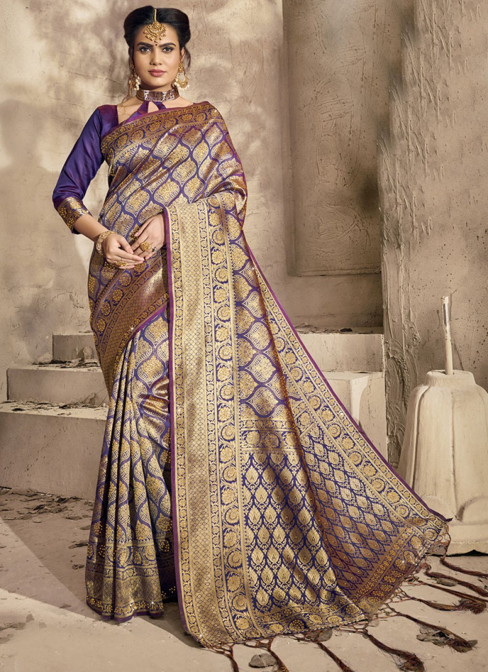 Designer work sarees for hot sale reception