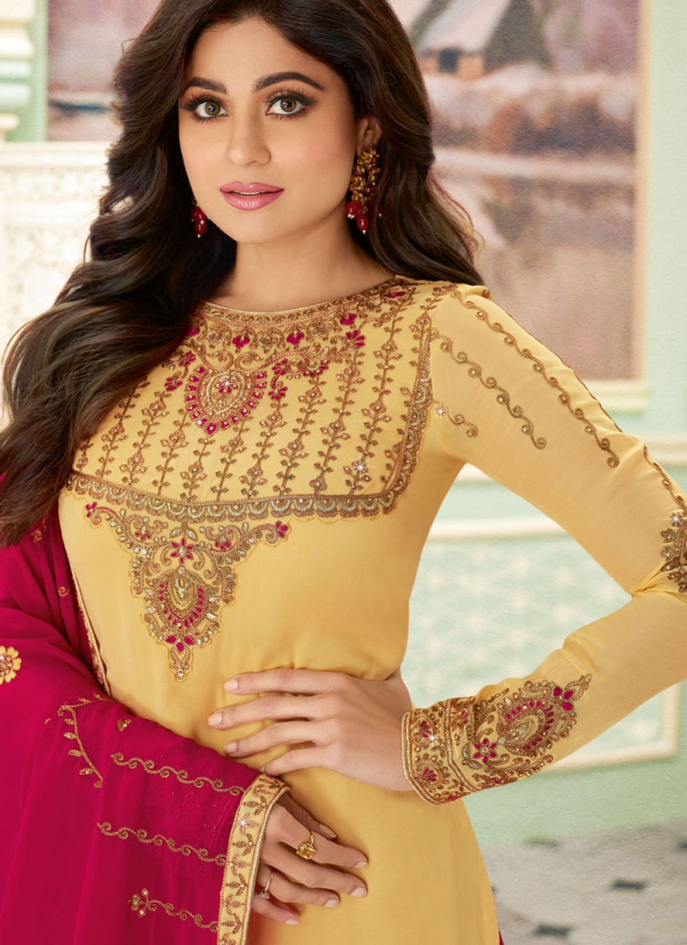 shamita shetty salwar kameez