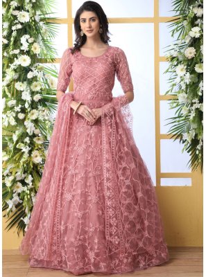 Rose Pink Party Designer Gown