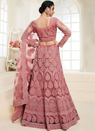 Rose Pink Trendy Designer Lehenga Choli