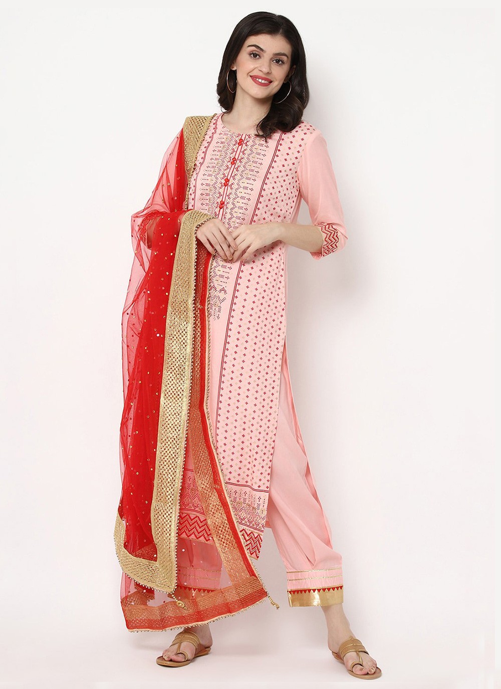 biba kurta salwar dupatta set