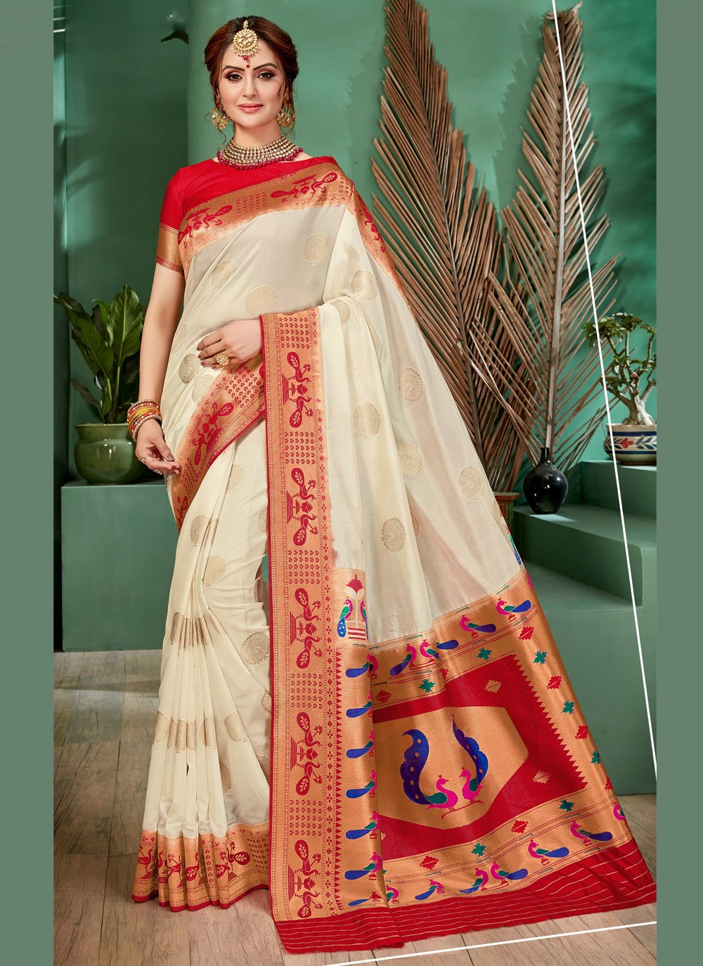 engagement saree style