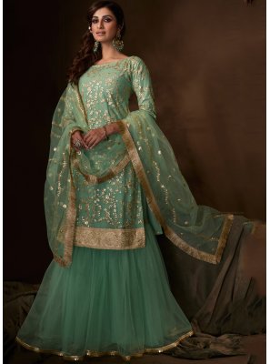 Sea Green Color Salwar Suit