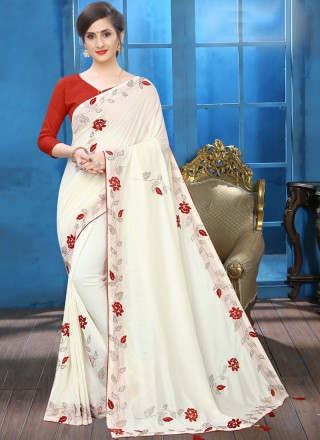 Silk Embroidered Traditional Saree