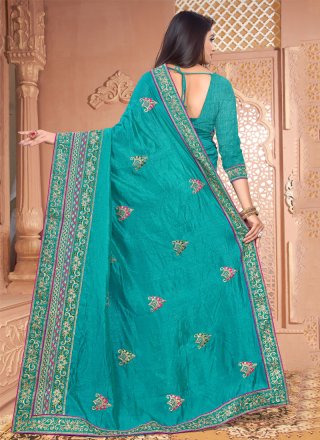 Silk Embroidered Traditional Saree