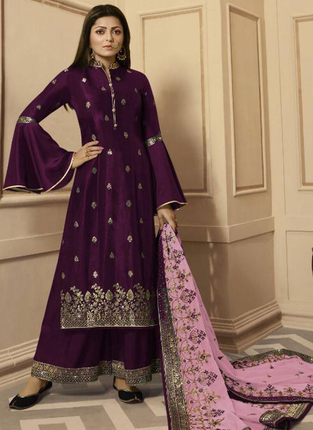 Buy Silk Salwar Suits Online in India at Best Price | Myntra