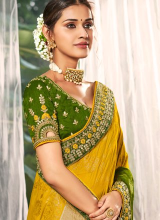 Silk Resham Multi Colour Traditional Saree