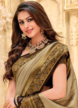 Silk Woven Gold Classic Designer Saree
