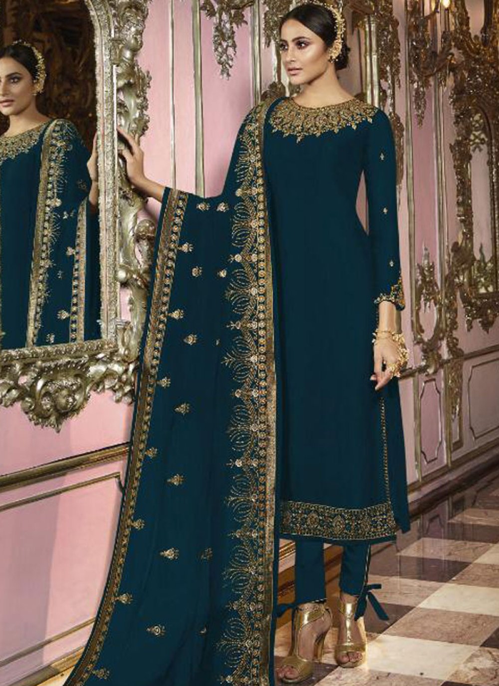 stylish churidar suit