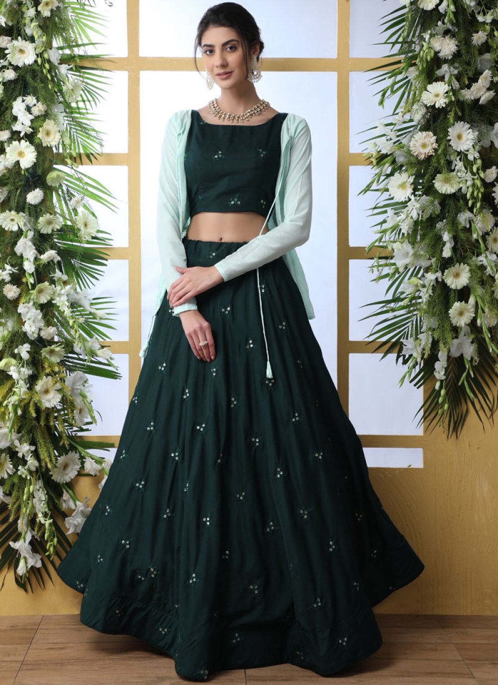 Buy Heavy desinger Bridal Lehenga Choli Design Nb 35 at Rs. 4999 online  from Surati Fabric designer lehenga : SF-1019-35