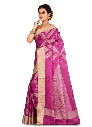 Weaving Banarasi Silk Contemporary Saree