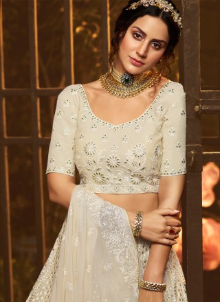White Color Lehenga Choli