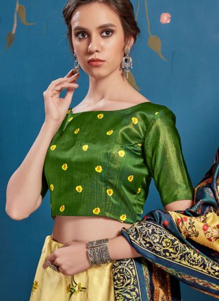 Yellow Color Designer Lehenga Choli