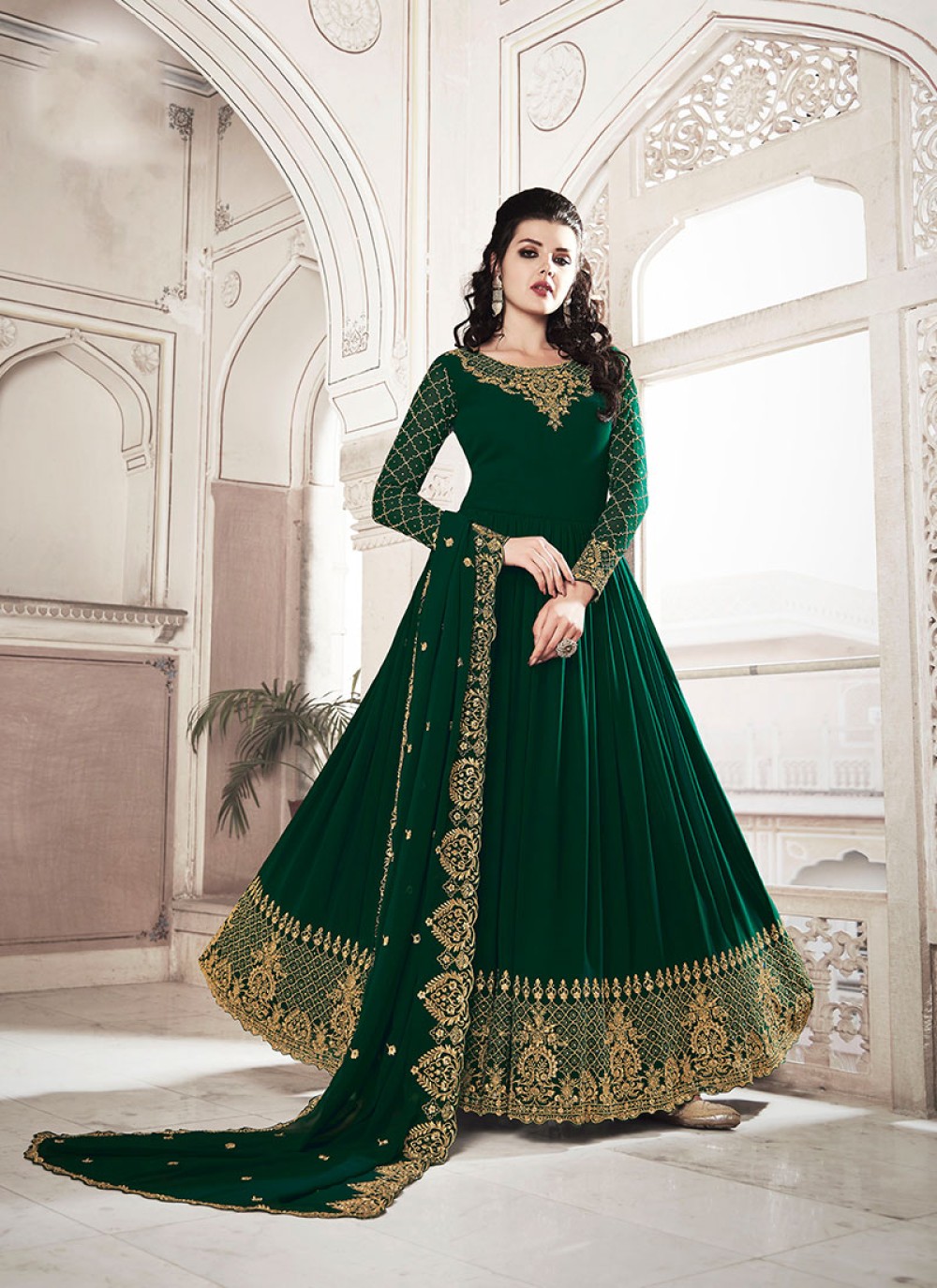 designer floor length suits