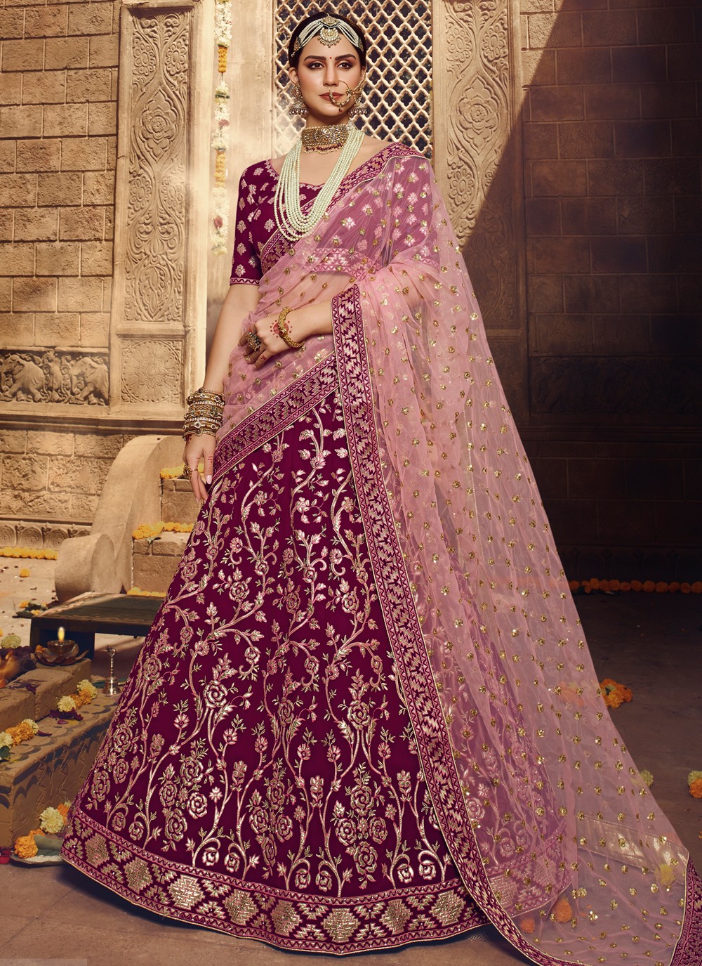 Sonam Kapoor-Anand Ahuja wedding celebrations: A look at the gorgeous Punjabi  bride in a red Anuradha Vakil lehenga | The Indian Express