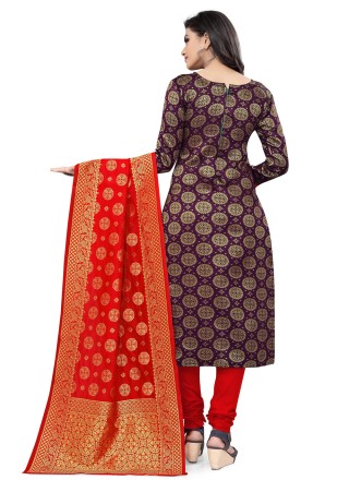 Banarasi Silk Churidar Suit