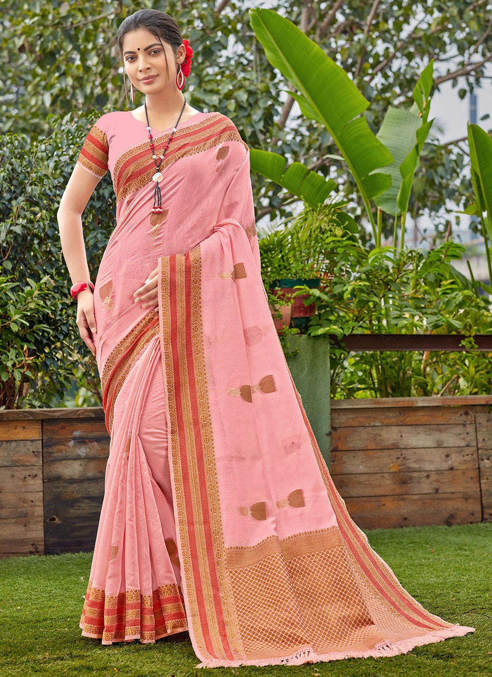 Banarasi Silk Embroidered Designer Saree