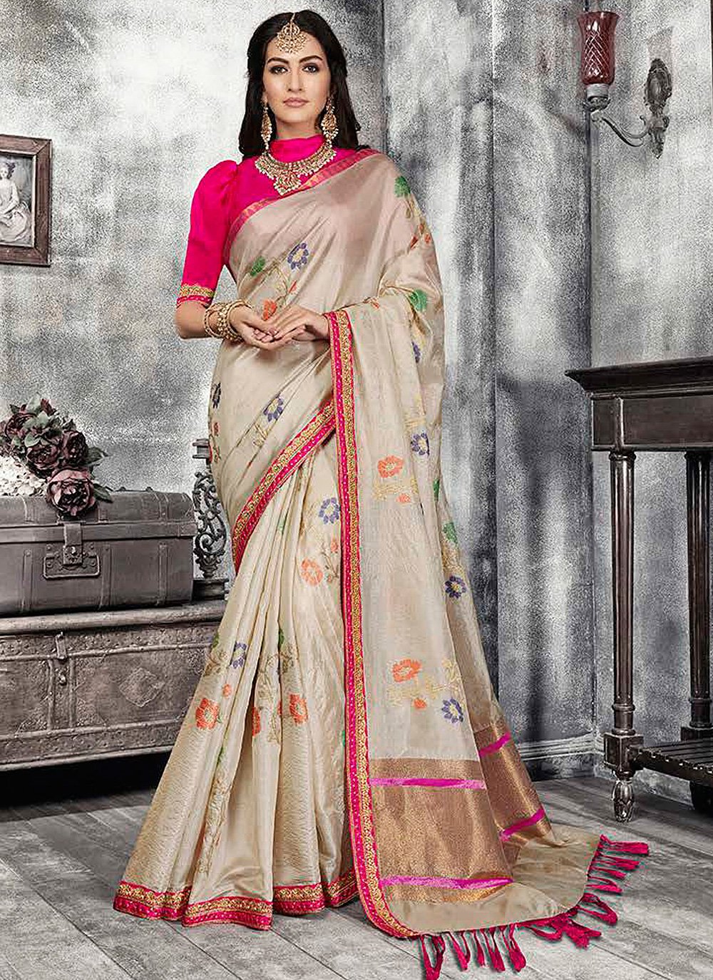 Banarasi Silk Fancy Traditional Designer Saree