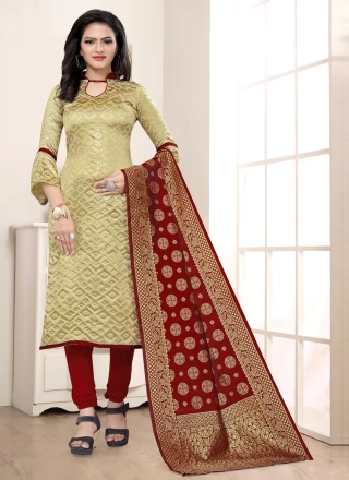 Banarasi Silk Festival Churidar Designer Suit