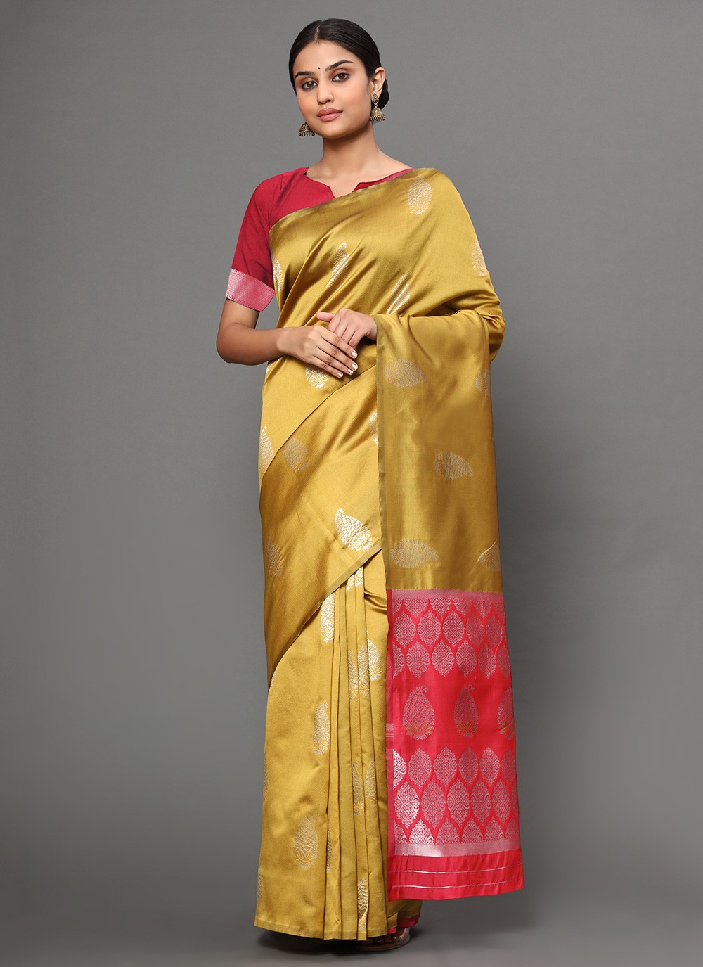 Banarasi Silk Gold Weaving Traditional Saree