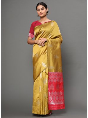 Banarasi Silk Gold Weaving Traditional Saree