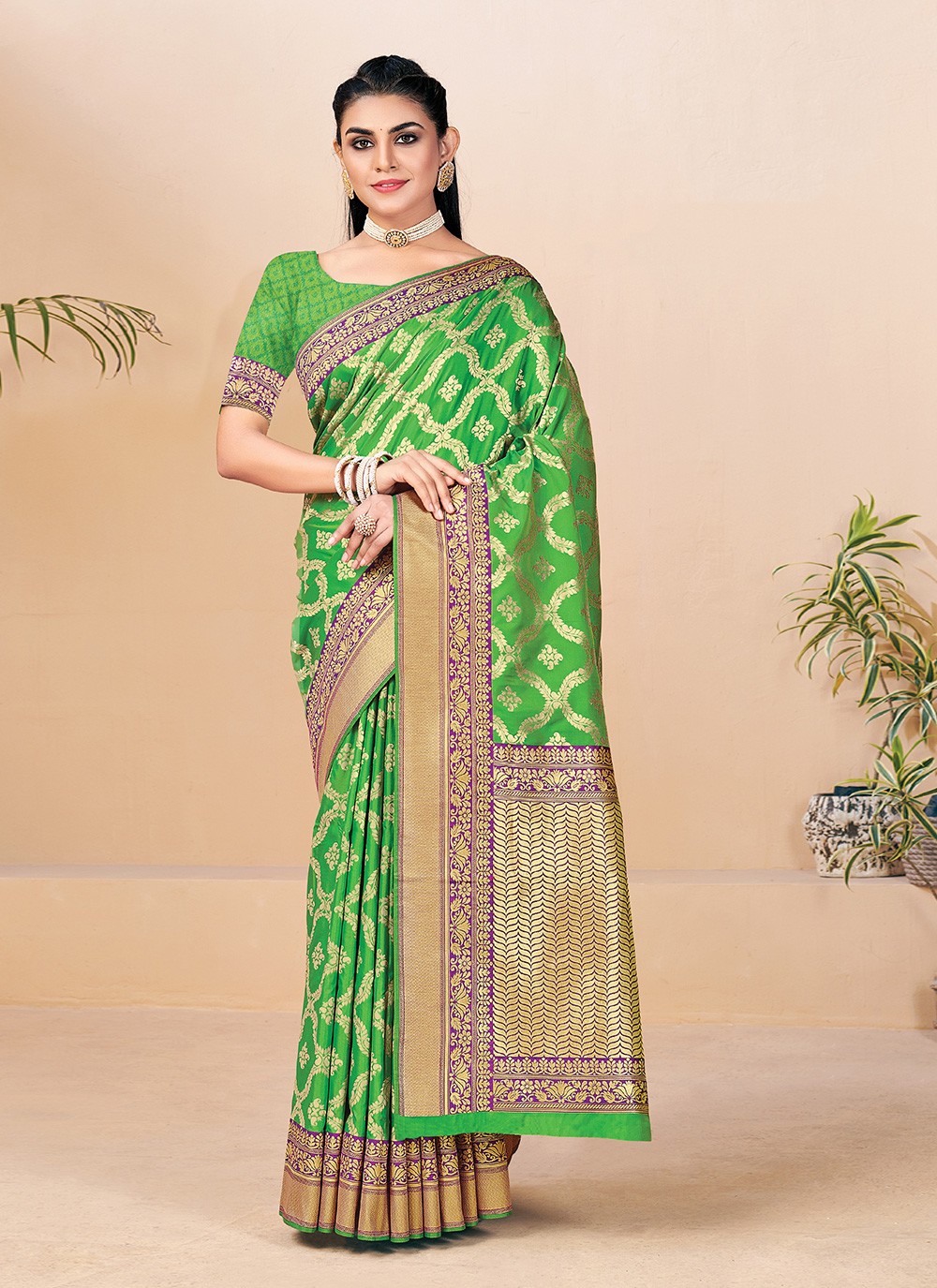 Banarasi Silk Reception Traditional Designer Saree