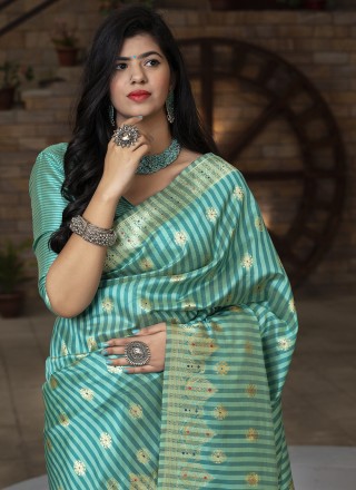 Banarasi Silk Weaving Silk Saree in Green