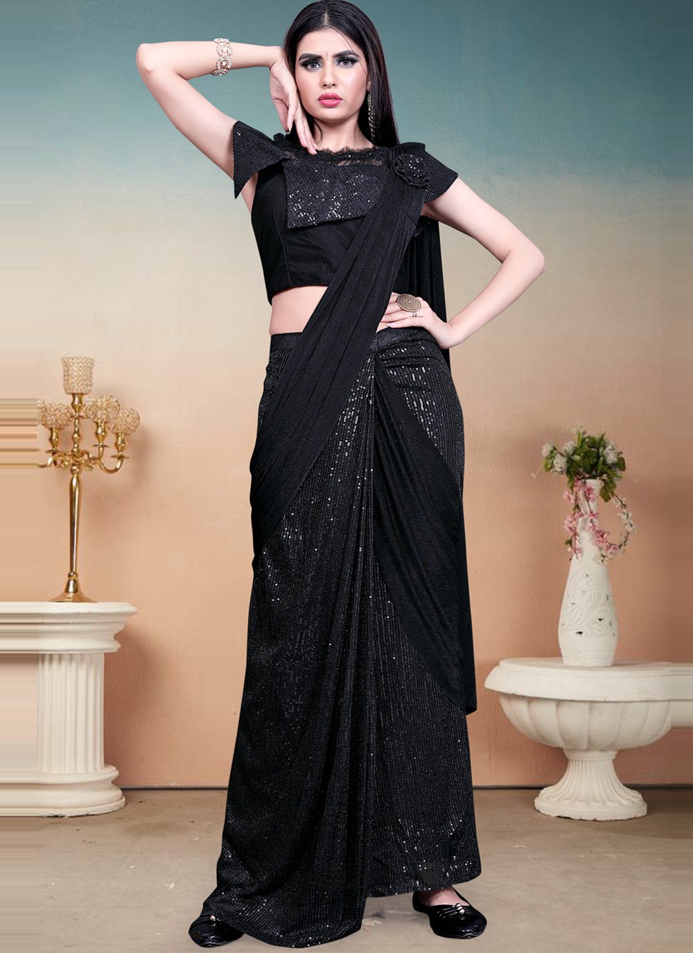 $121 - $302 - Wedding Trendy Imported Saree and Wedding Trendy Imported Sari  online shopping