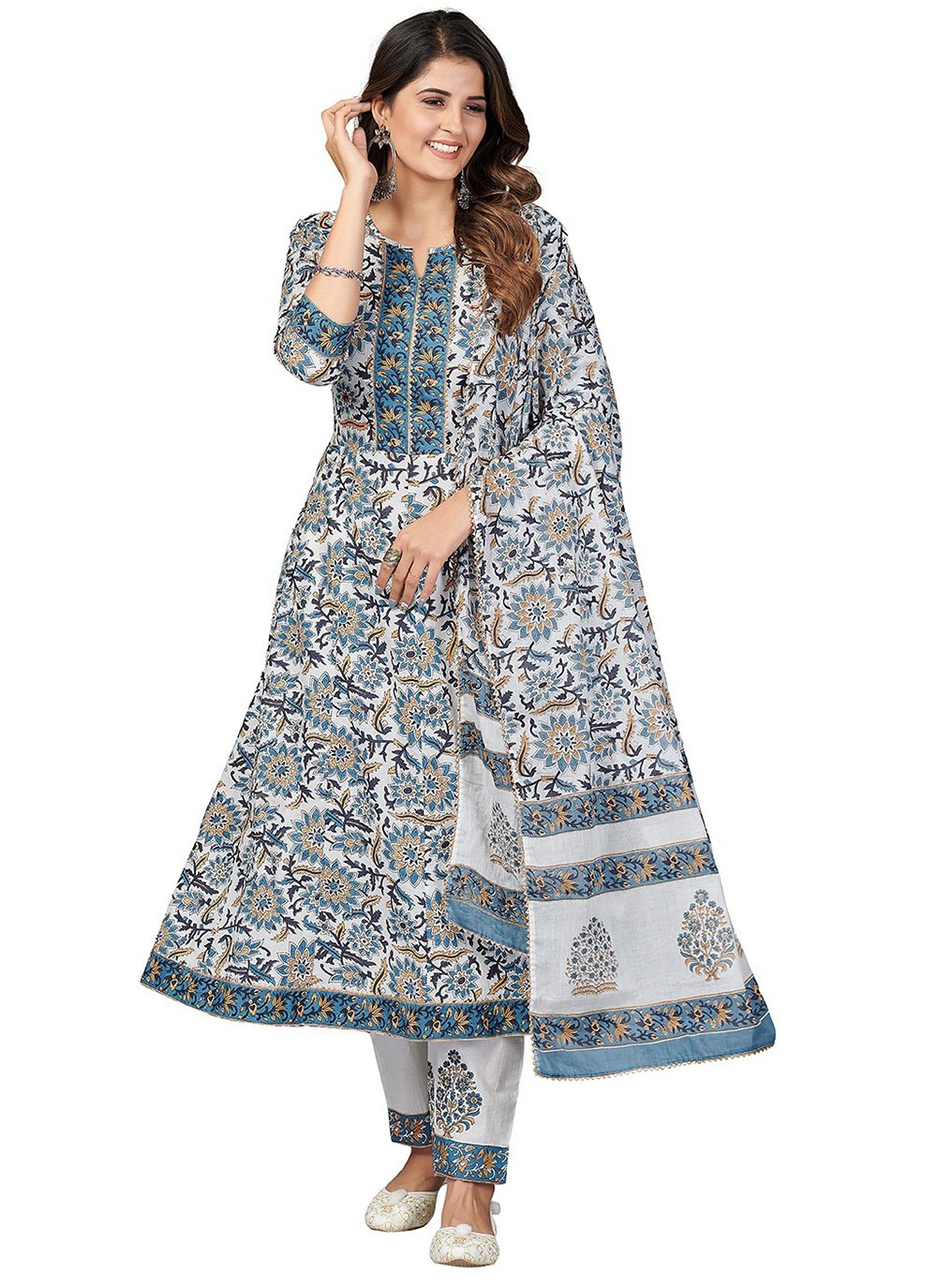 cotton anarkali suits online