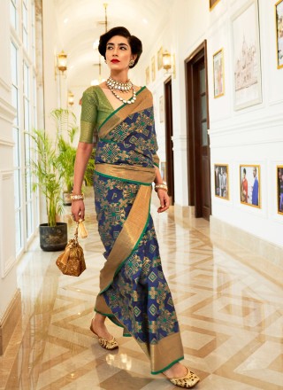 Blue Party Designer Traditional Saree