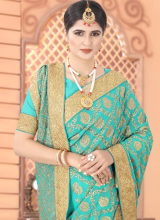 Blue Sangeet Traditional Designer Saree