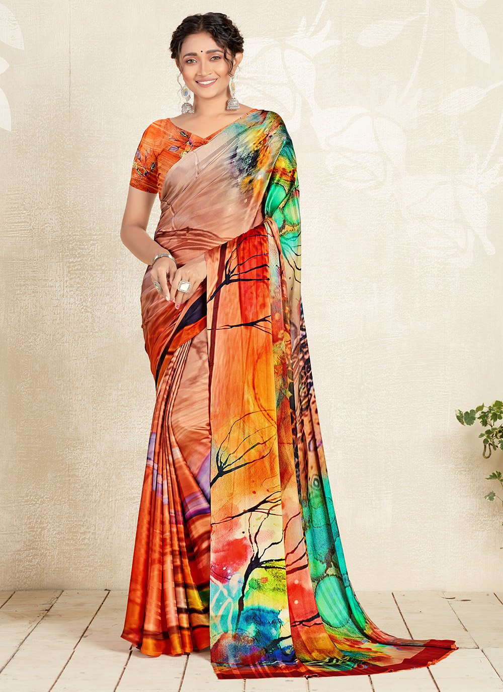 Casual Saree For Engagement