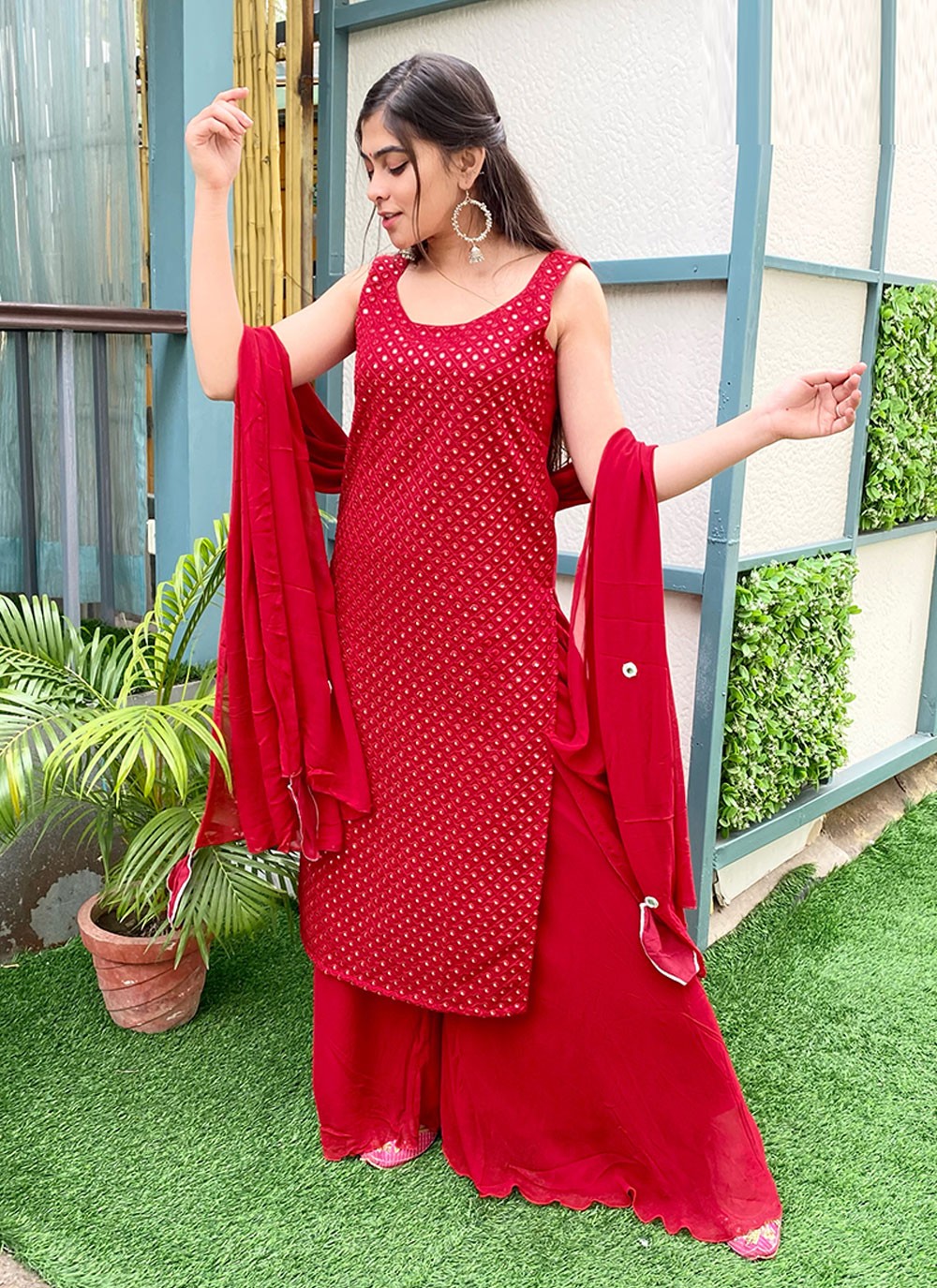 Red Color Heavy Designer Salwar Suit Buy Now – Joshindia