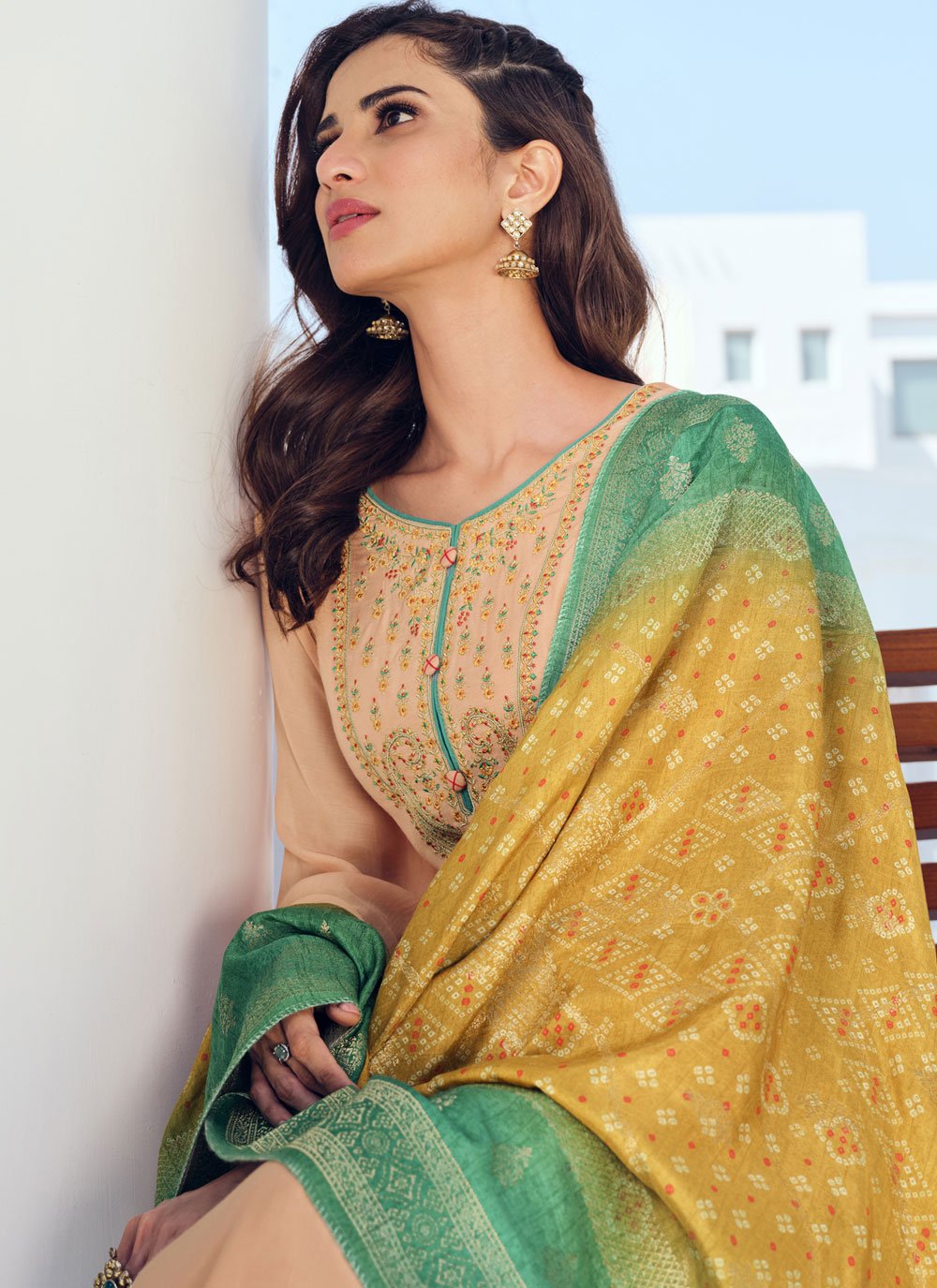 Buy embroidered designer palazzo salwar suit online  186614 Buy embroidered designer palazzo salwar suit online  186614