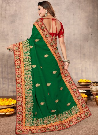 Embroidered Engagement Designer Traditional Saree