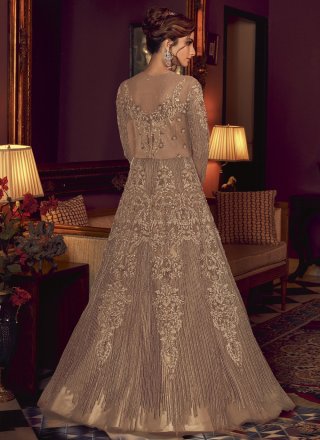 Embroidered Engagement Floor Length Anarkali Suit
