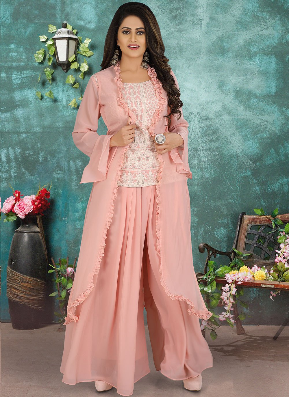 Embroidered Party Designer Suit