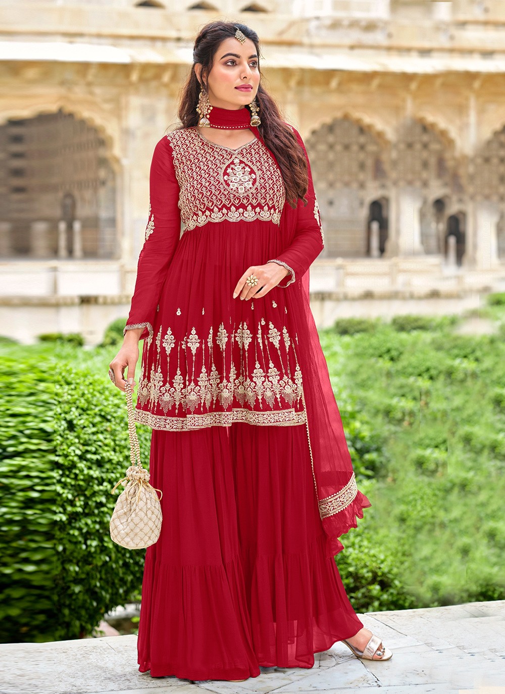 Buy Beautiful Ivory Anarkali With Plazo Pakistani Anarkali Gown Online in  India  Etsy