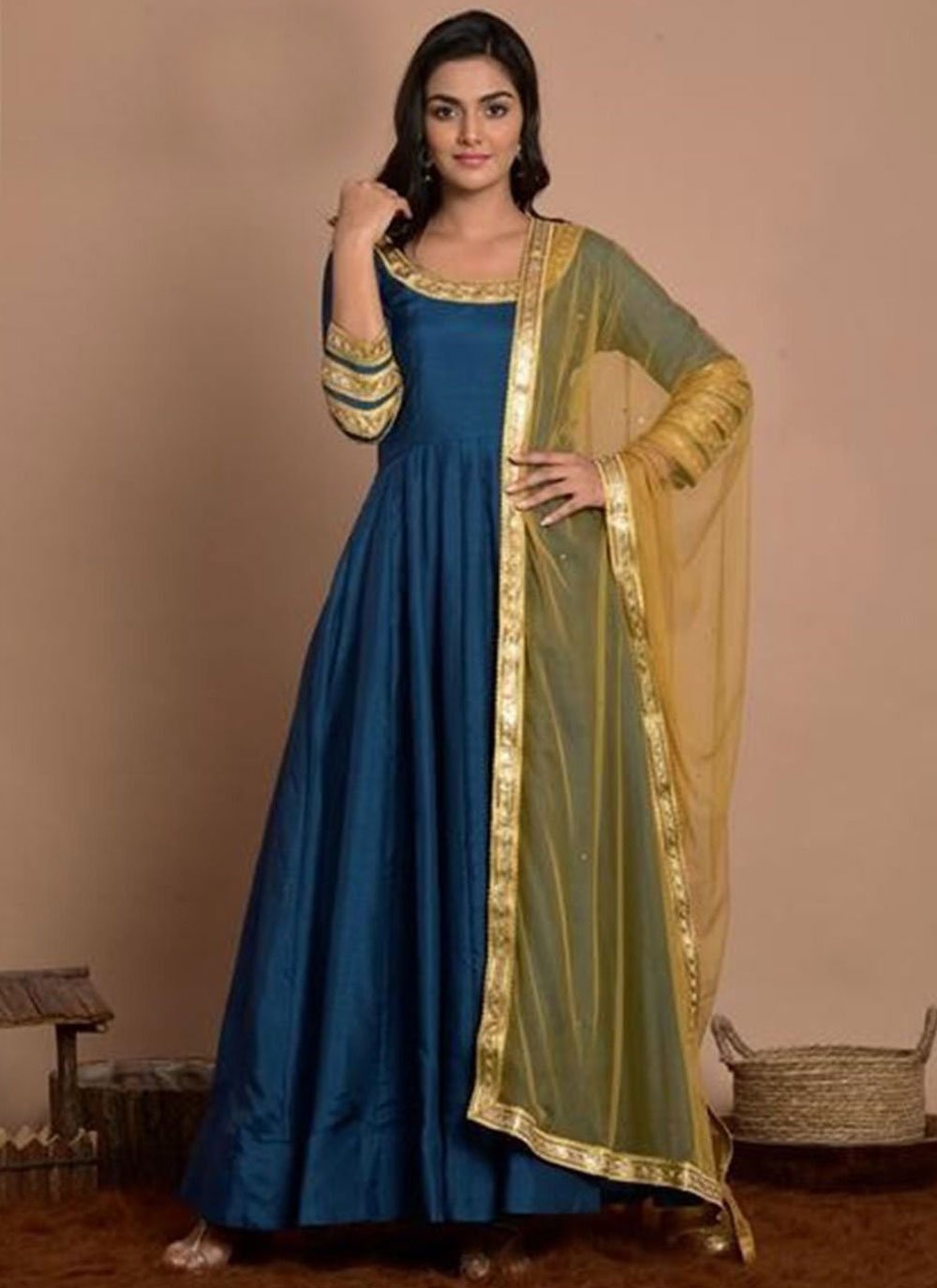 Art Silk - Anarkali Dress
