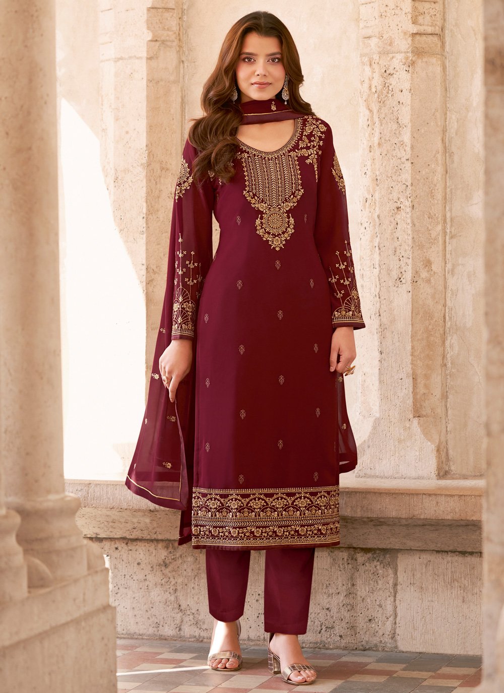 Ladies suit latest design 2018